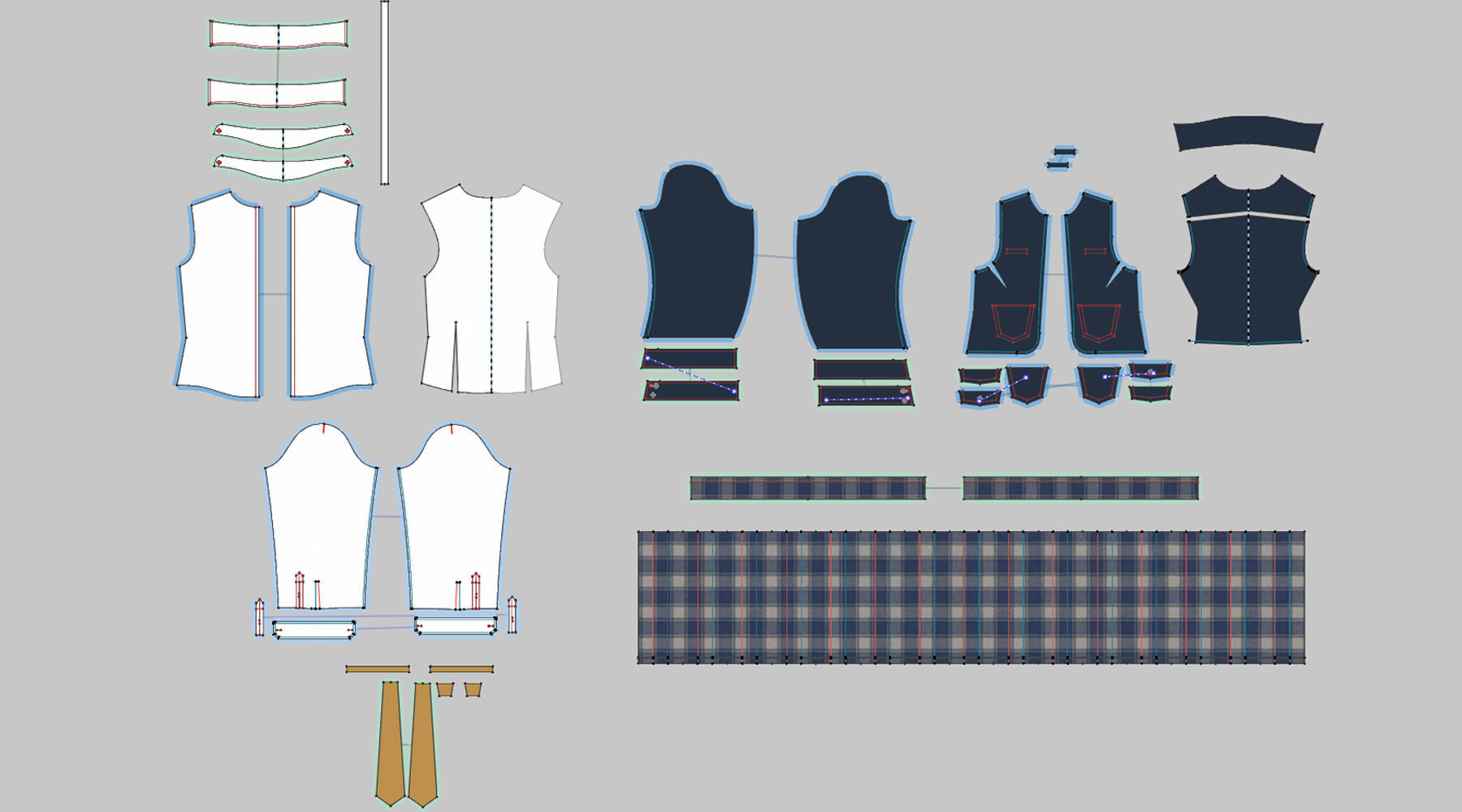 School Uniform - Marvelous Designer 3D model_7
