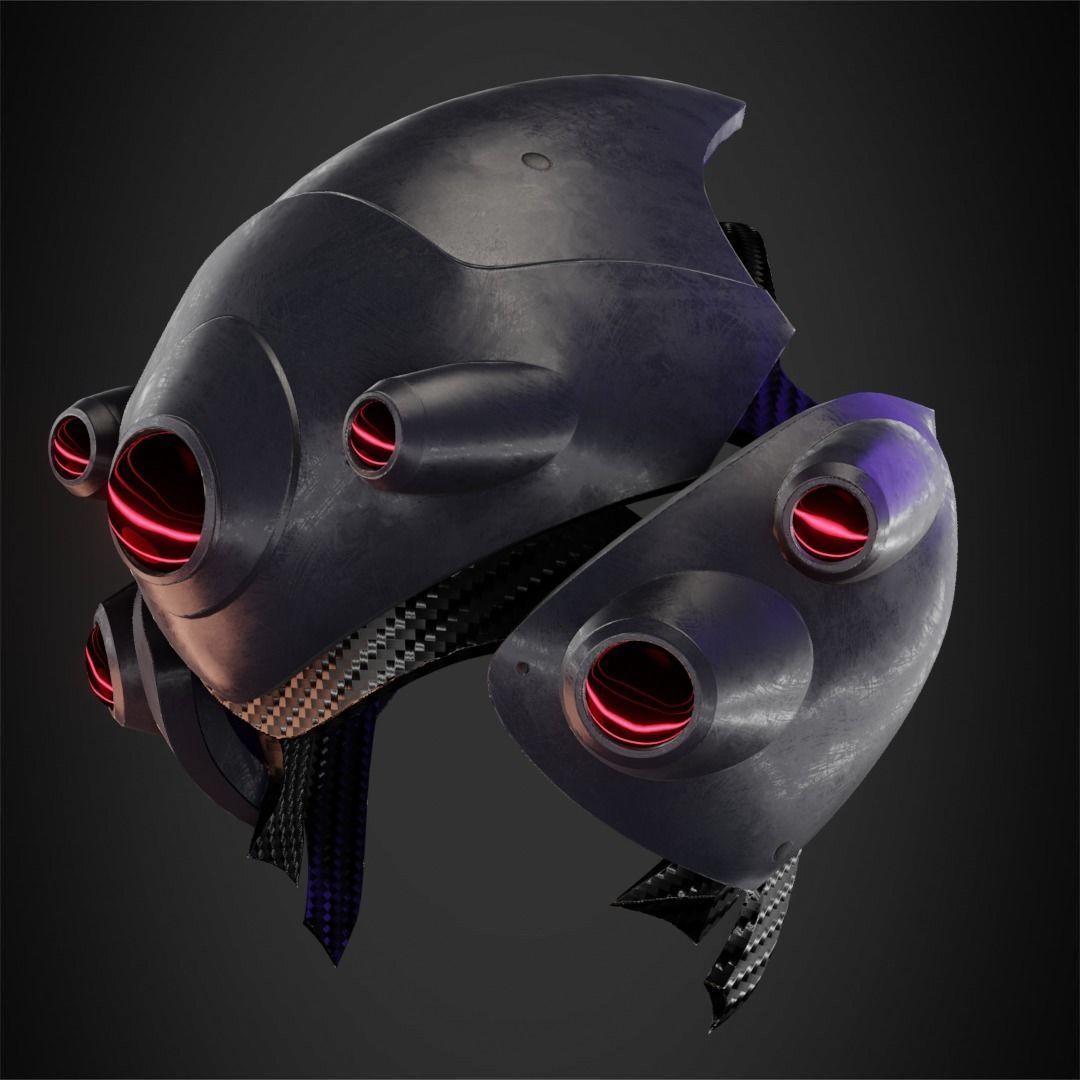 Widowmaker Helmet for Cosplay 3D print model_2