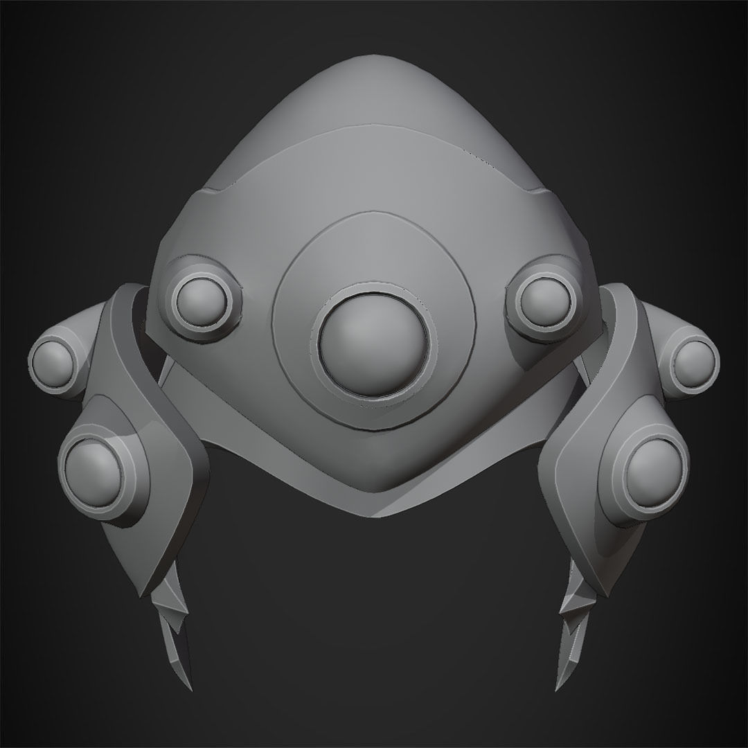 Widowmaker Helmet for Cosplay 3D print model_10