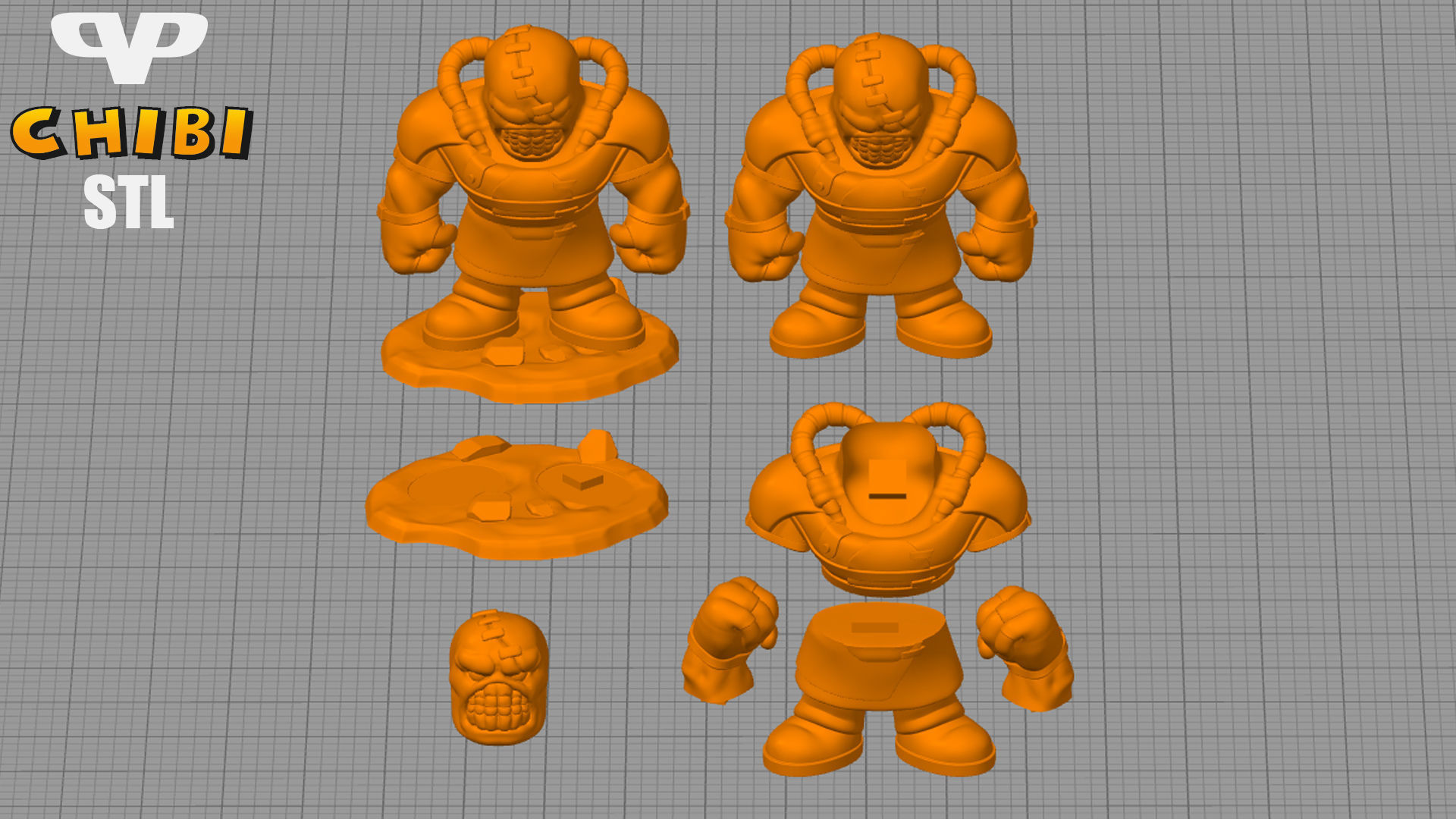 Nemesis Chibi STL for 3D Printing ChibiSTL 3DXM 3D print model_1