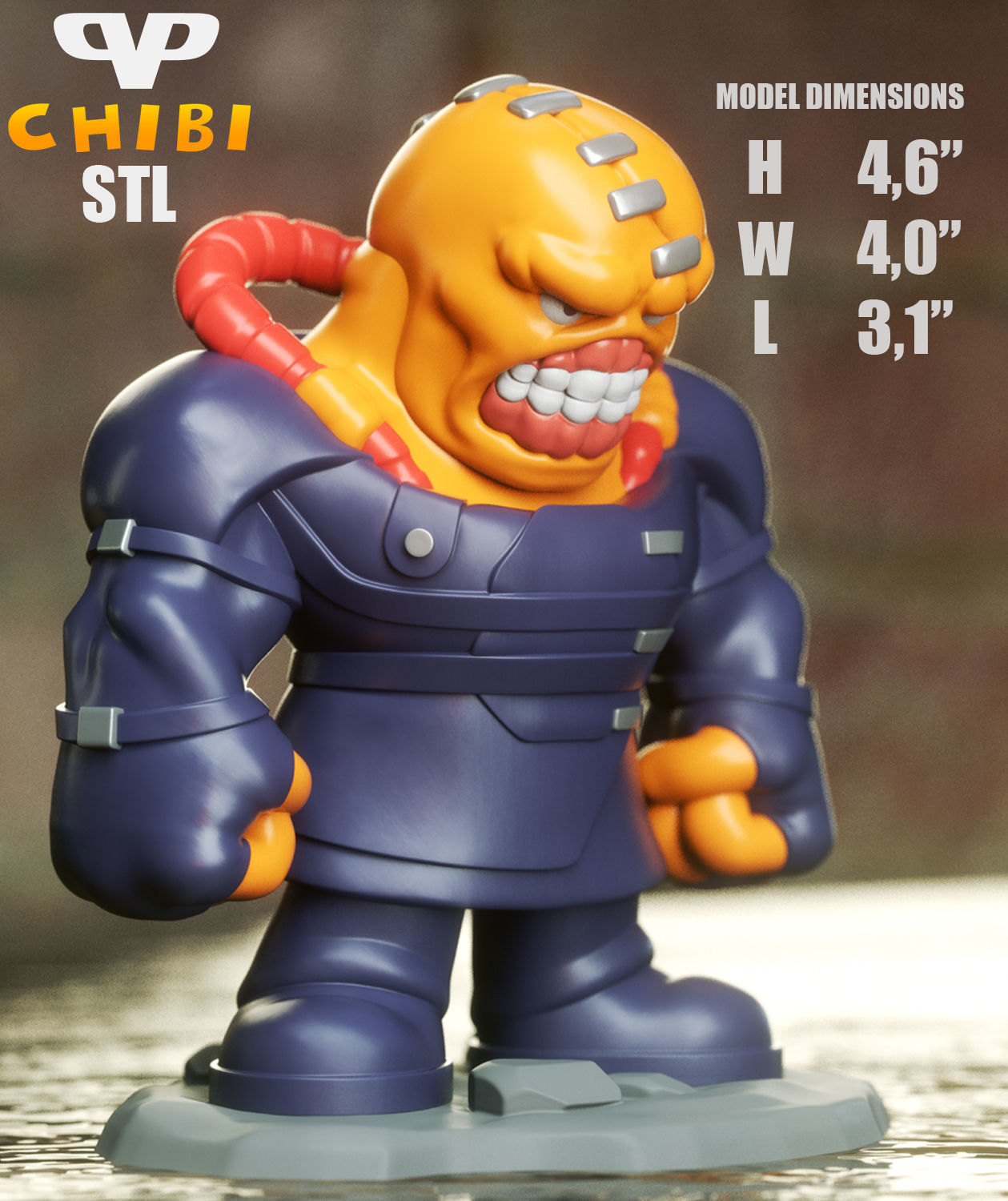 Nemesis Chibi STL for 3D Printing ChibiSTL 3DXM 3D print model_2