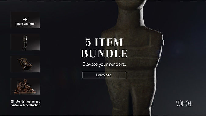 5 ITEM DECOR BUNDLE - VOL-04  3D model