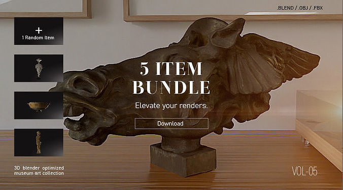 5 ITEM DECOR BUNDLE - VOL-05 3D model