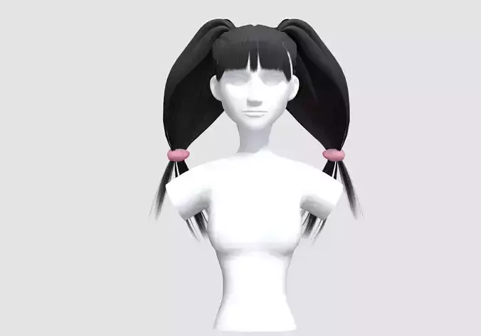 Pigtails Black Hairstyle 