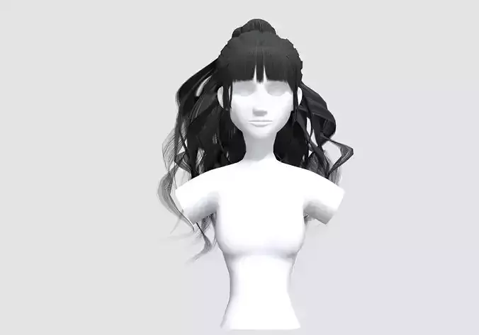 Pigtail Wavy Hairstyle 