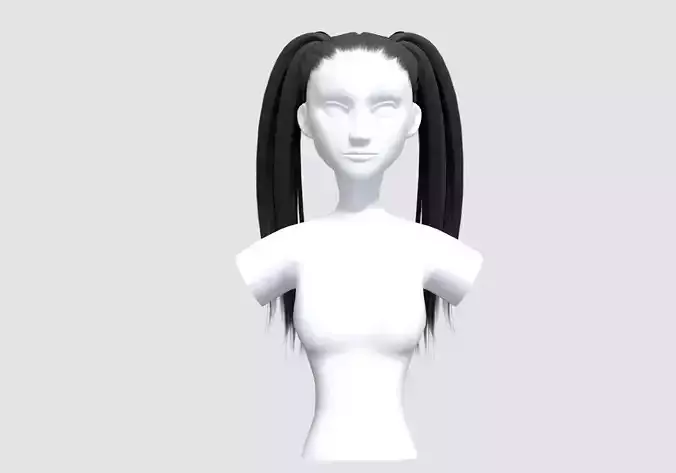 Long Pigtails Hairstyle 