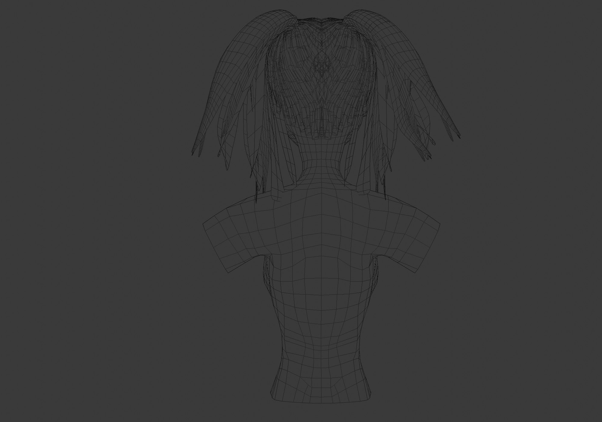 Black Female Hairstyle 3D model_9