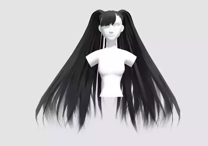 Big Pigtails Hairstyle 