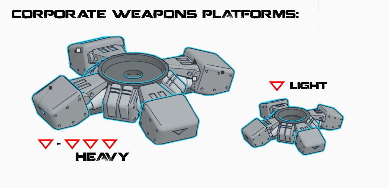 CHIBI-TECH SD - CORPORATION TAC MOUNTS 3D print model_1