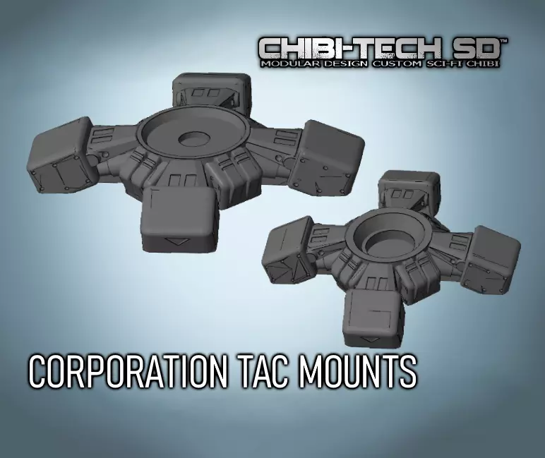 CHIBI-TECH SD - CORPORATION TAC MOUNTS 3D print model_0