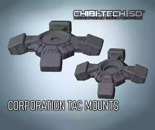 CHIBI-TECH SD - CORPORATION TAC MOUNTS 3D print model