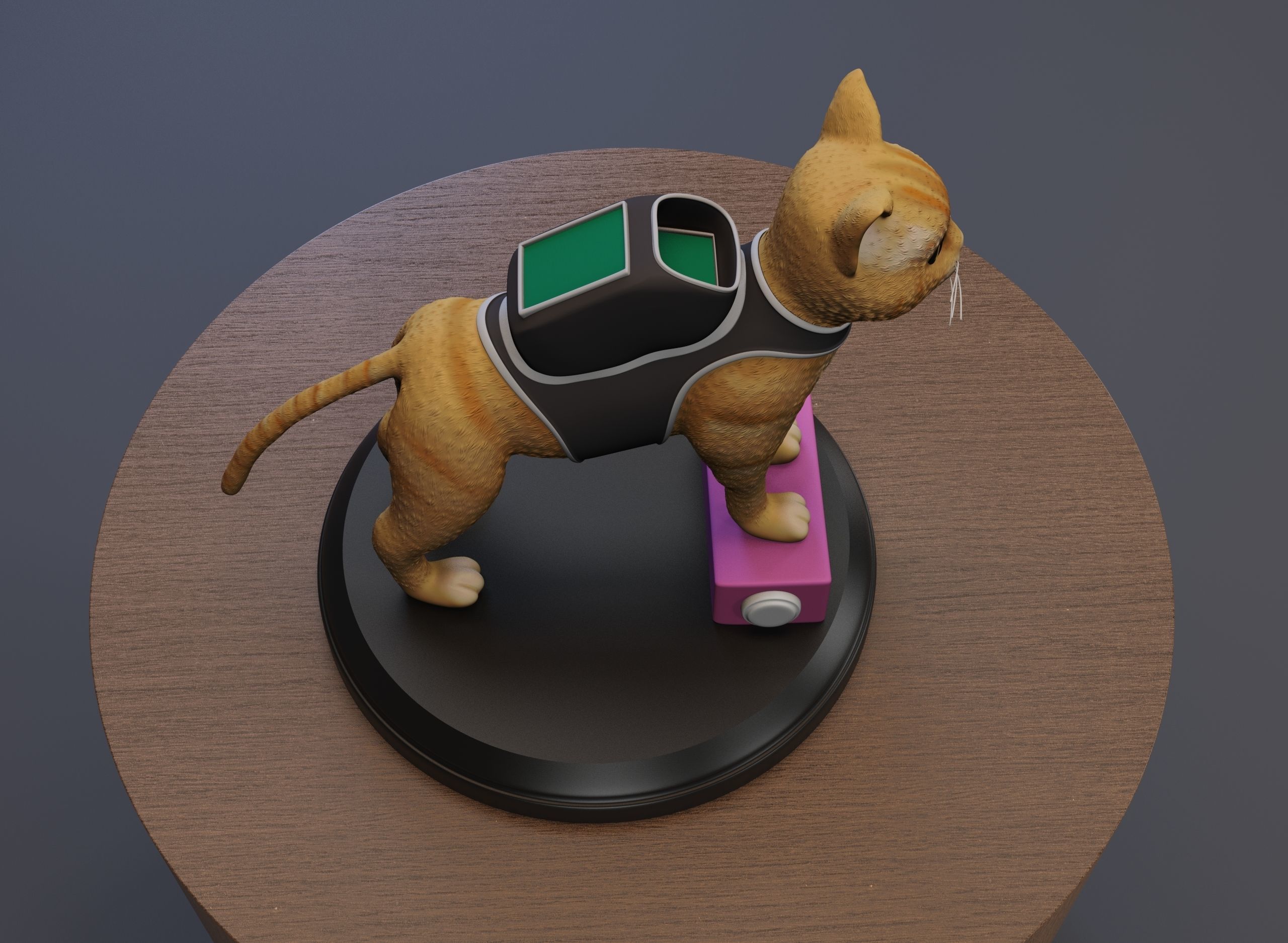 Stray cat - game 3d model ready to print 3D print model_2