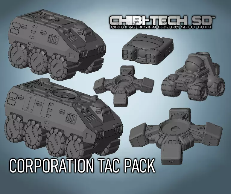 CHIBI-TECH SD - CORPORATE TAC PACK BUNDLE 3D Model Collection_0