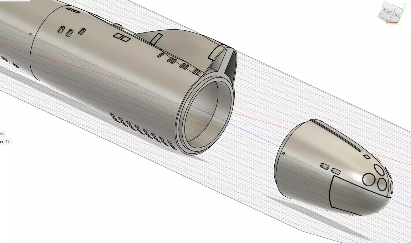 RC 1 96 scale Alfa Submarine  3D print model_3