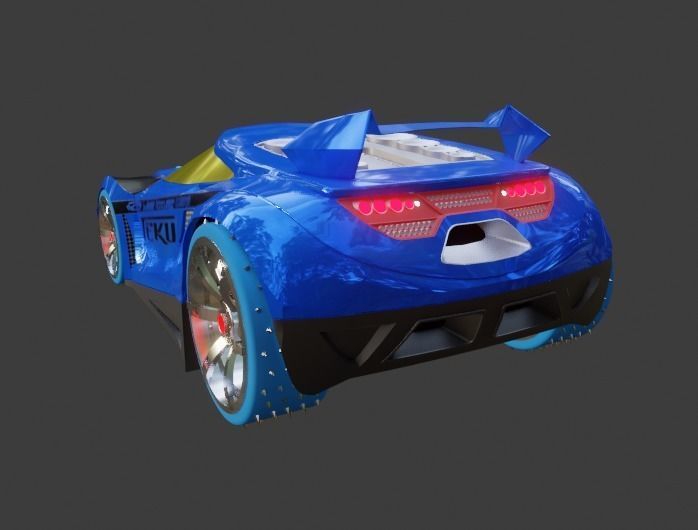 Chicane Hotwheels 3D model_1