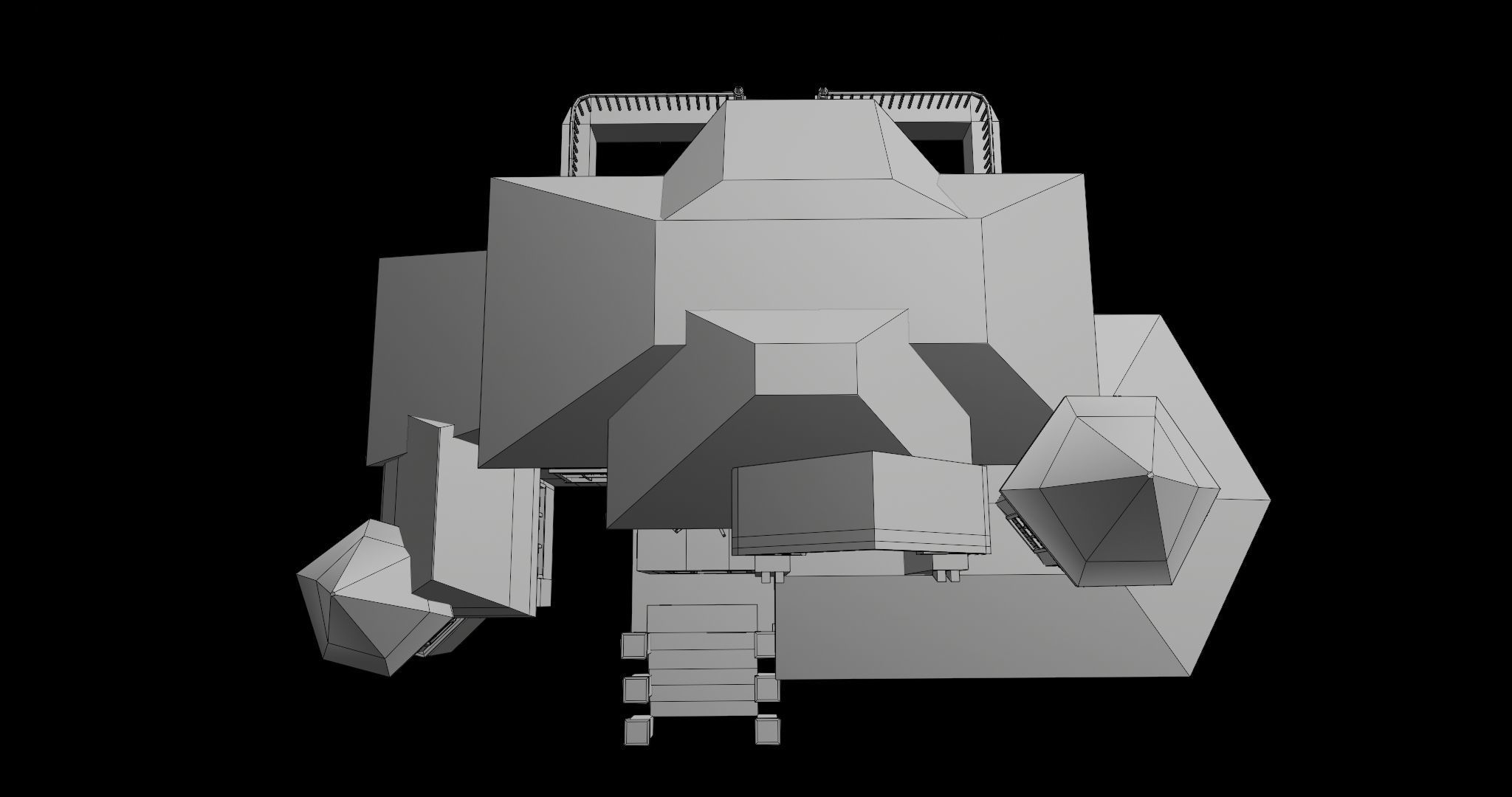 House08 Game Ready All PBR Unity UE V-Ray Textures Included Low-poly 3D model_23