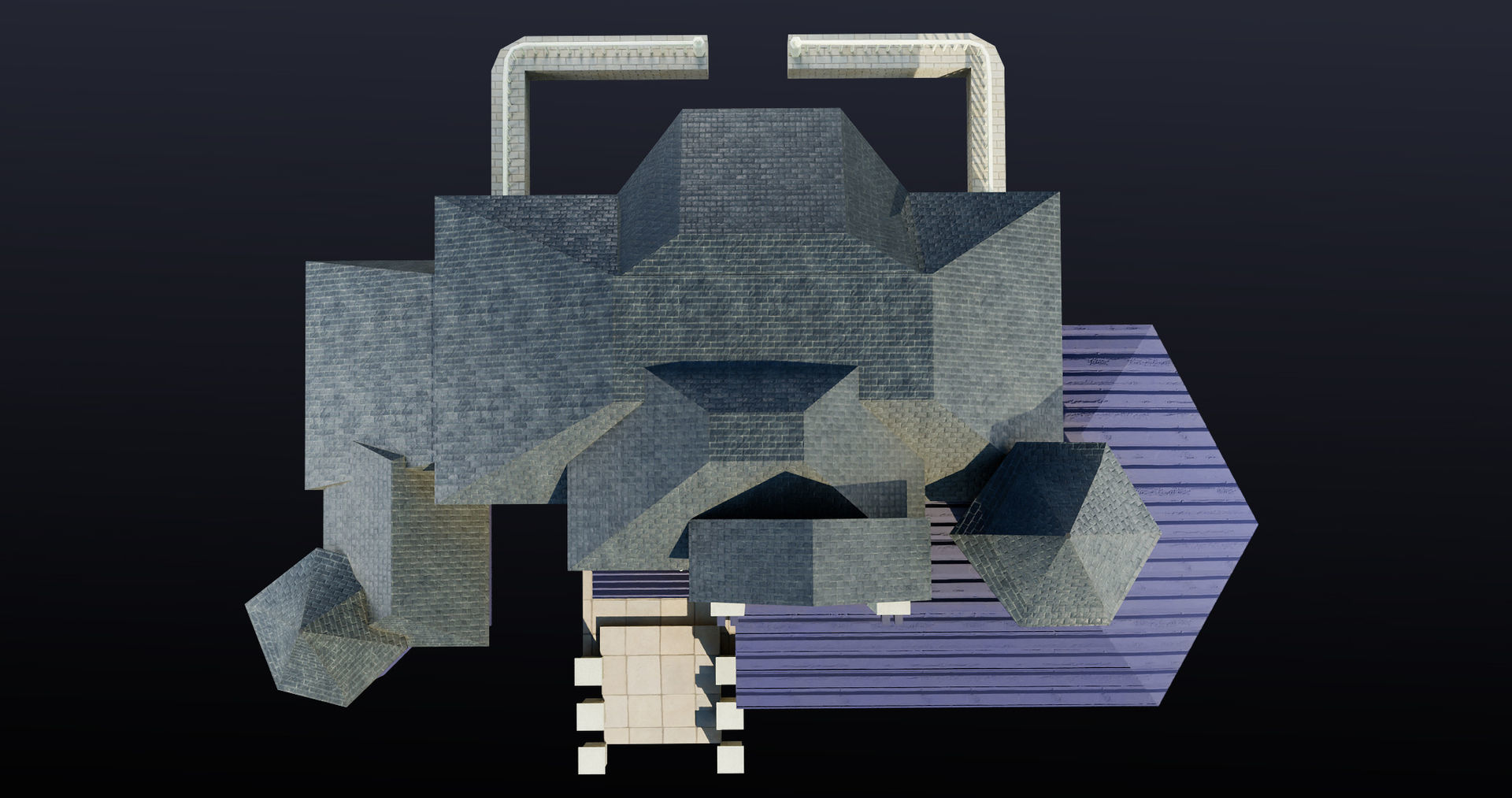 House08 Game Ready All PBR Unity UE V-Ray Textures Included Low-poly 3D model_19