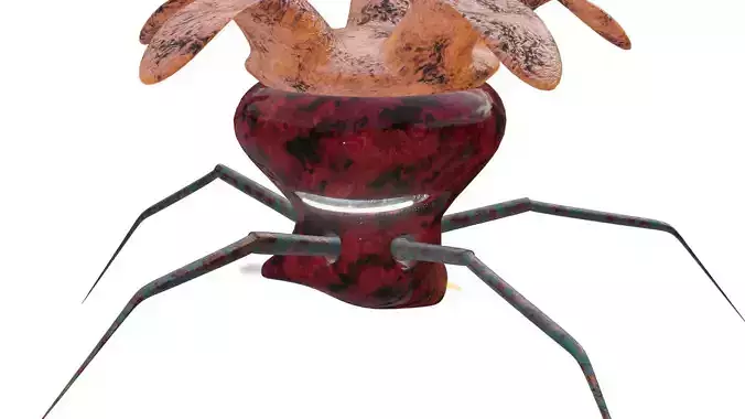 Mine-bot  Low-poly 3D model
