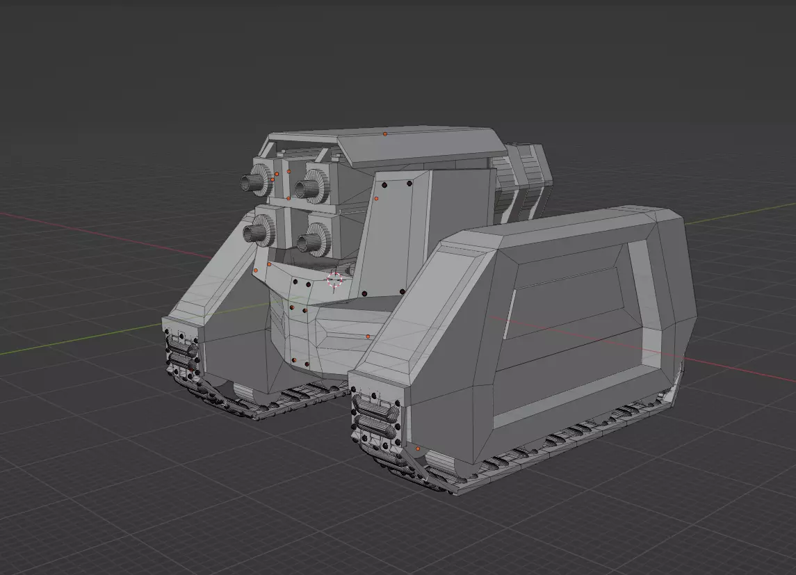 Heavy Bolter Platform 3D print model_0