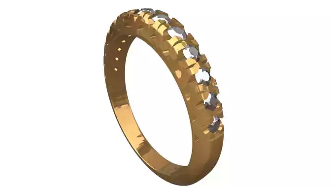 Diamond Ali Ring 3D Model VR