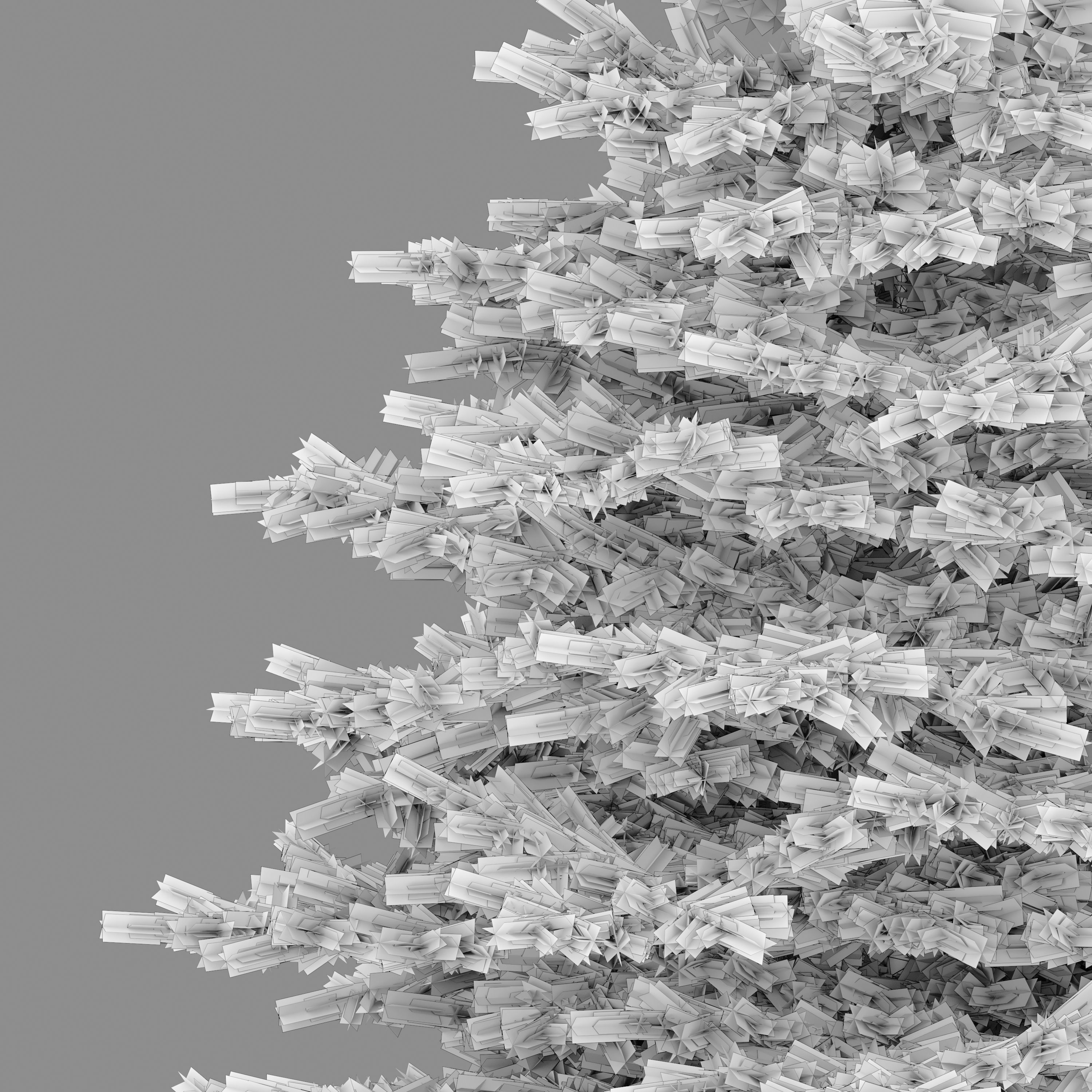 Spruce trees set 3D model_6