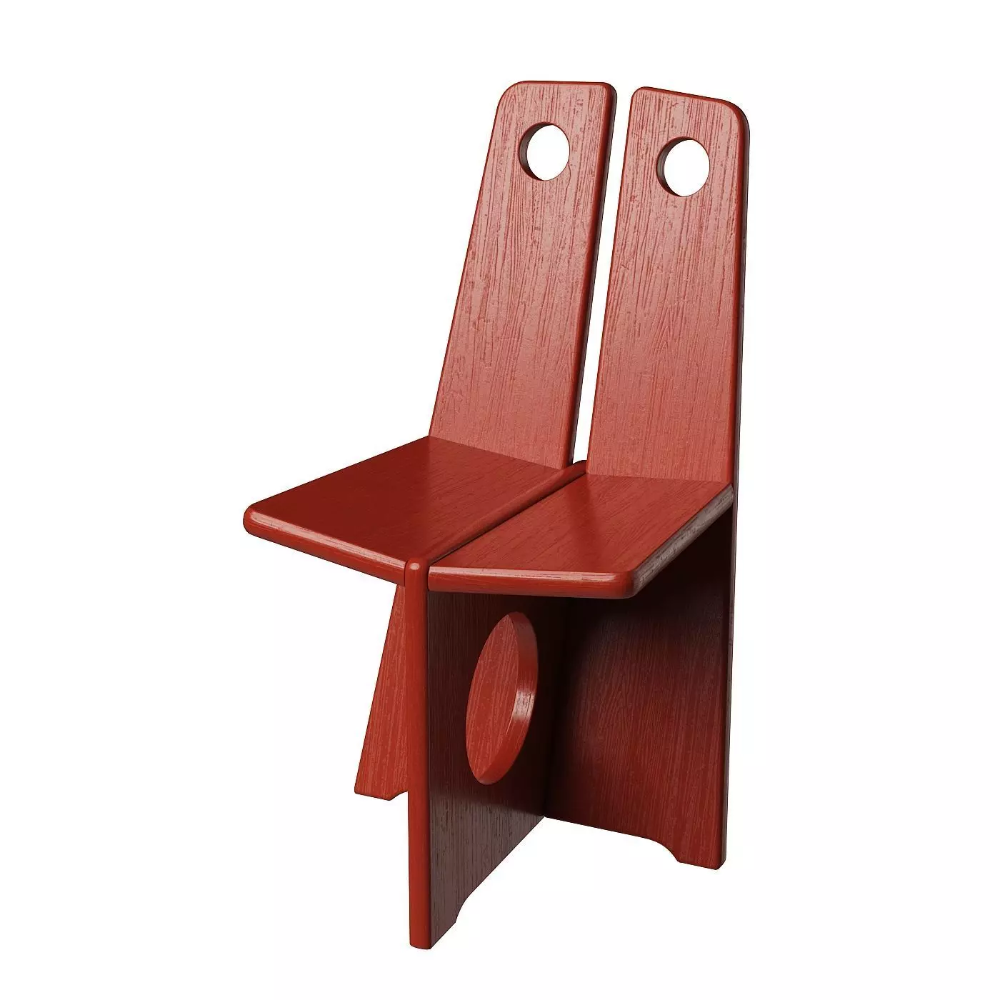 Swedish Pine Dining Chair 3D model
