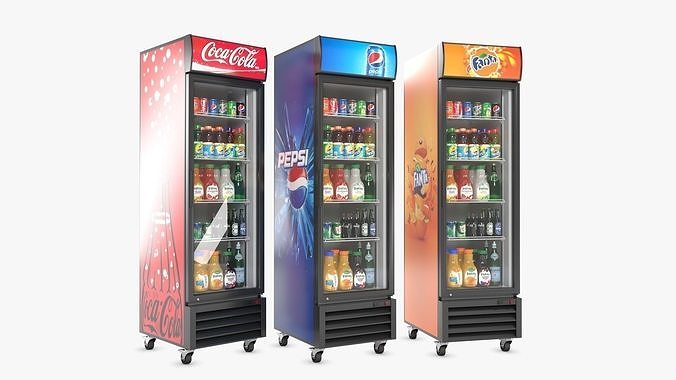Display Fridge01 Low-poly 3D model
