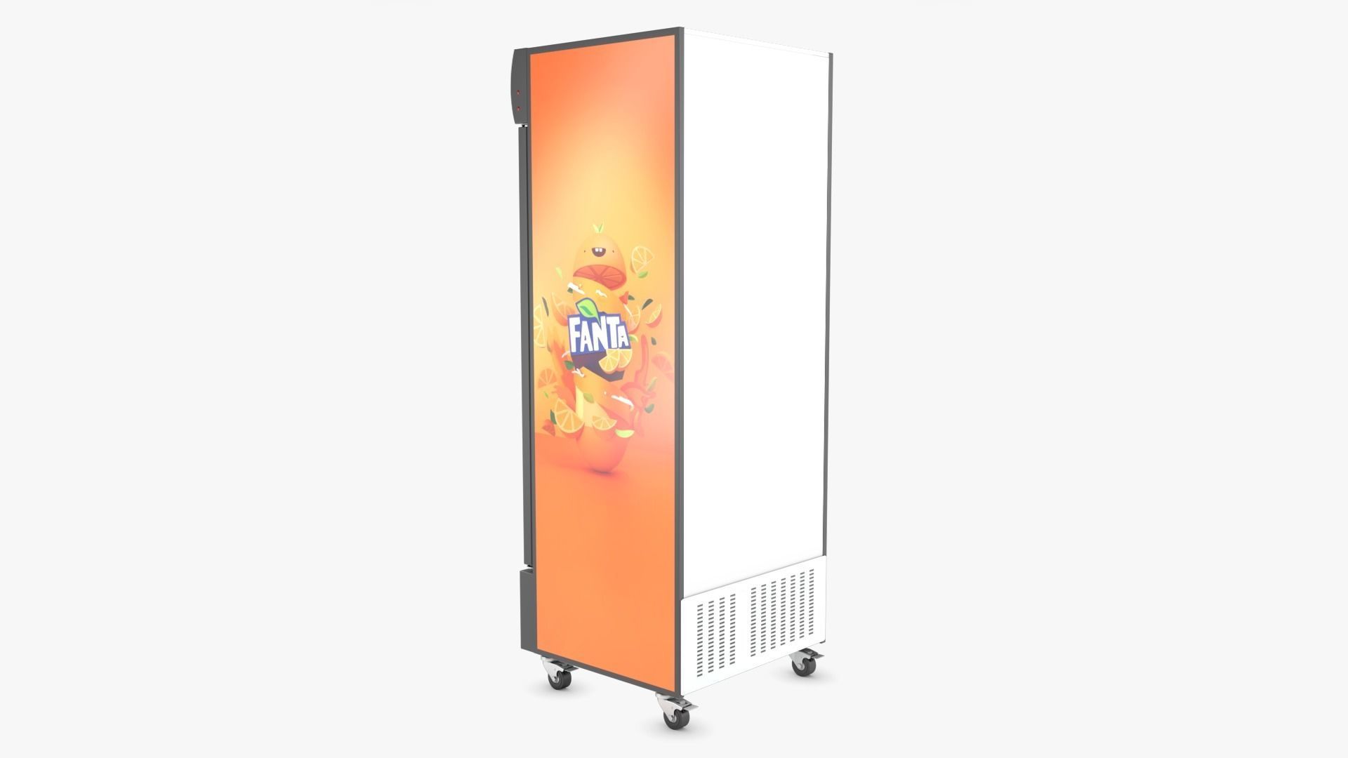 Display Fridge02 Low-poly 3D model_4