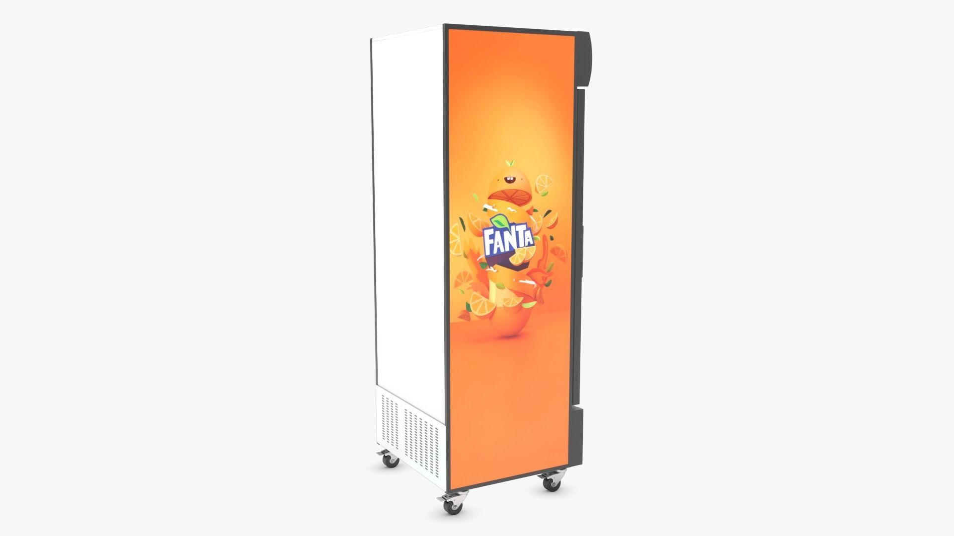 Display Fridge02 Low-poly 3D model_6