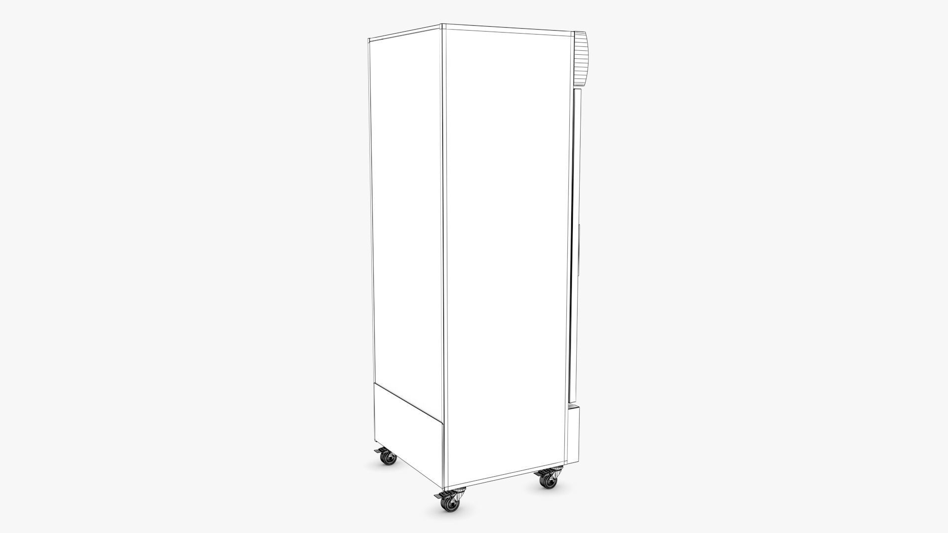 Display Fridge02 Low-poly 3D model_11