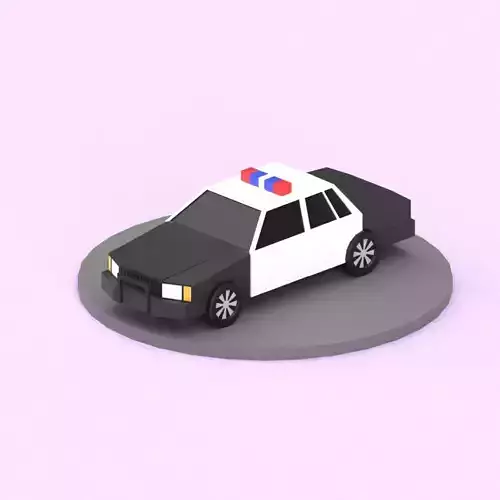 Lowpoly Car police