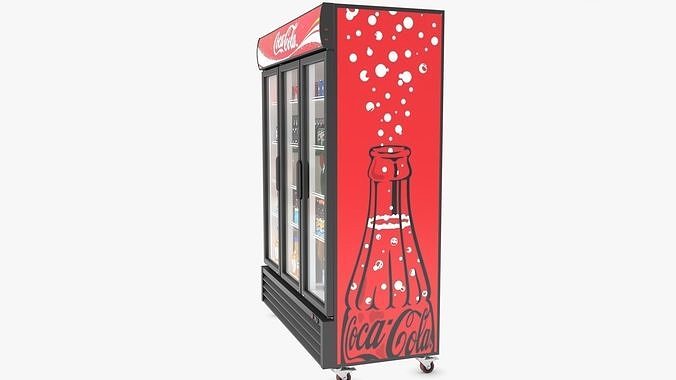 Display Fridge04 Low-poly 3D model 3