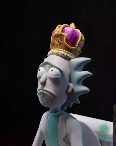 King of shit Rick and morty Fan Art Toy 3d print 3D print model