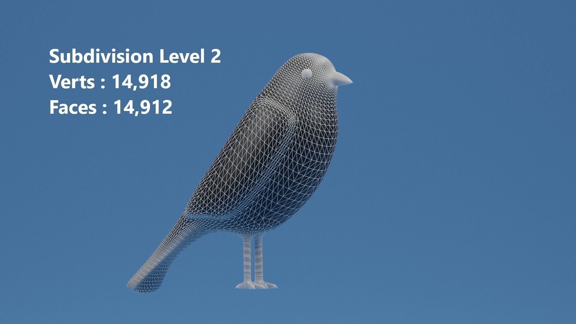 Cartoon Cute Bird Sparrow 3D model_7