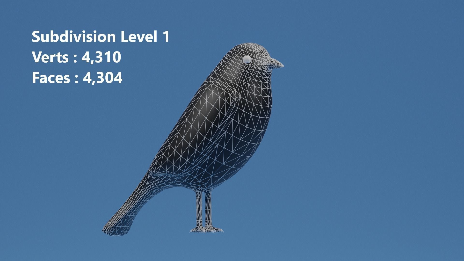 Cartoon Cute Bird Sparrow 3D model_10