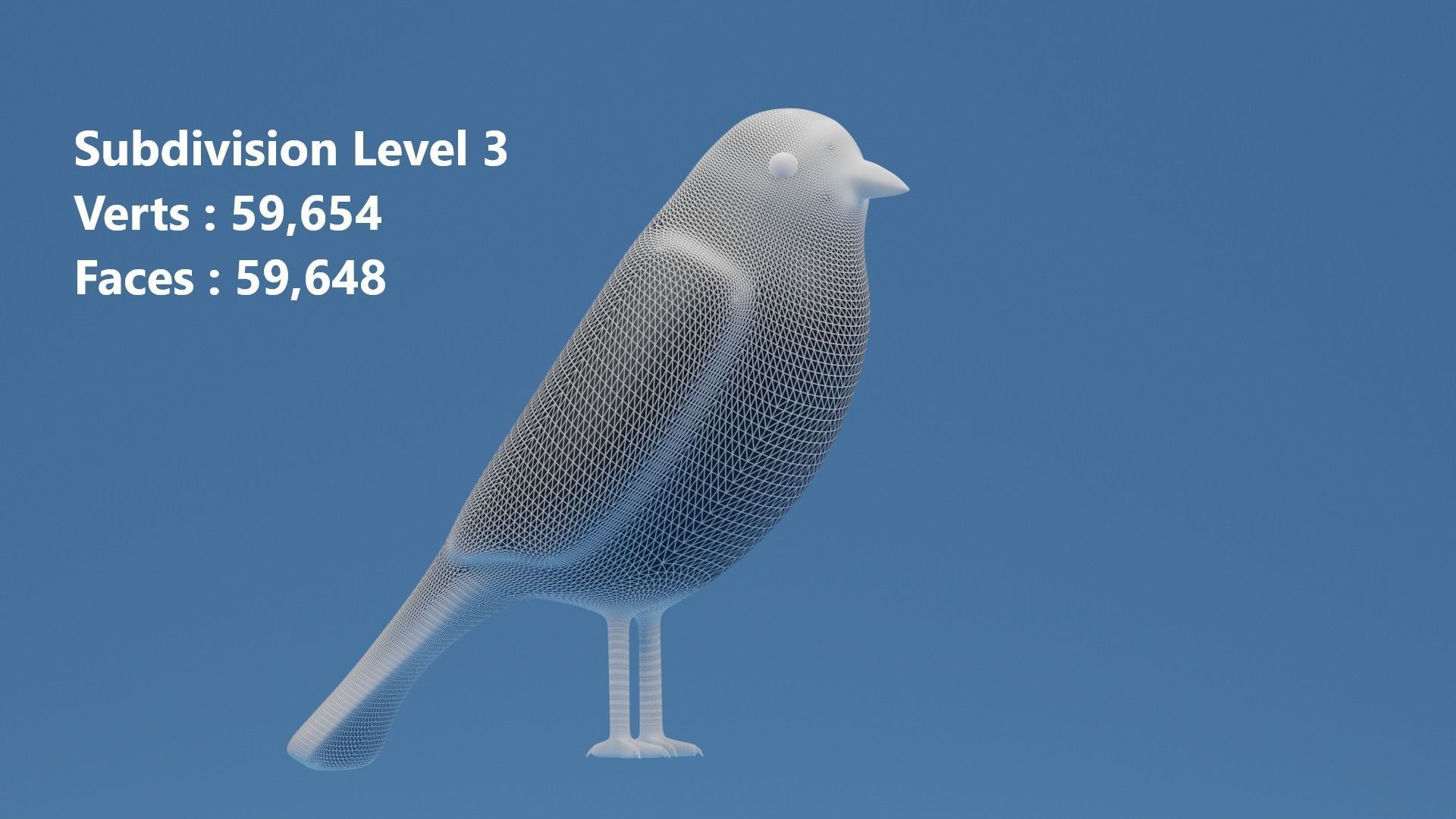 Cartoon Cute Bird Sparrow 3D model_9