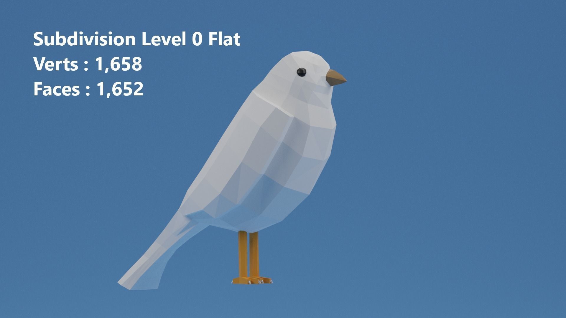 Cartoon Cute Bird Sparrow 3D model_11