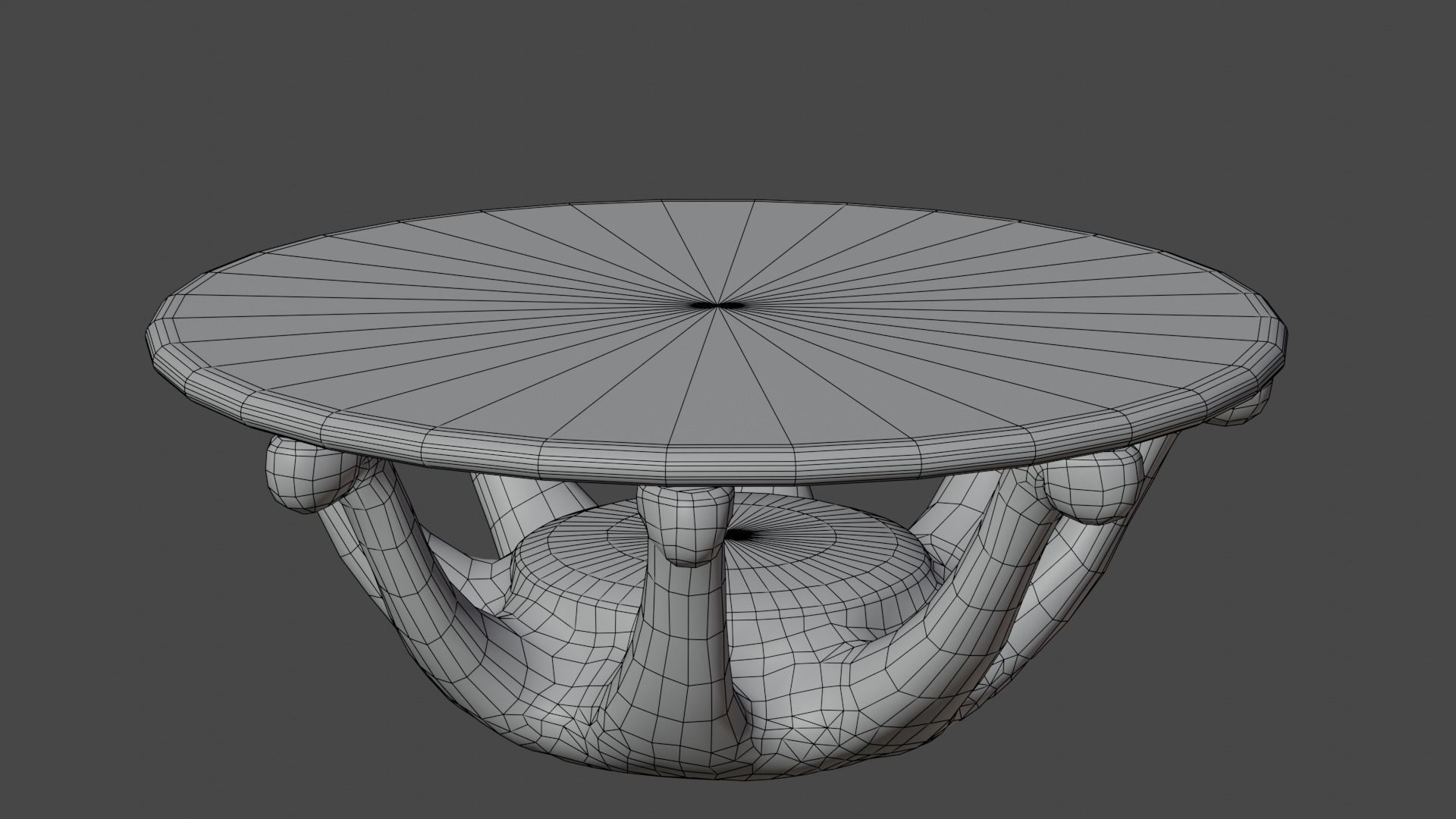 Coffee table collection low poly Low-poly 3D model_15