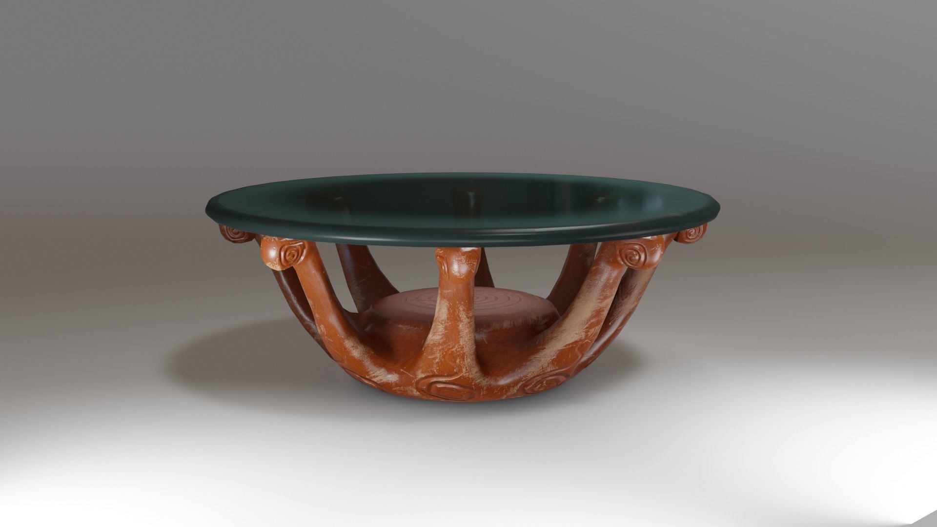 Coffee table collection low poly Low-poly 3D model_3