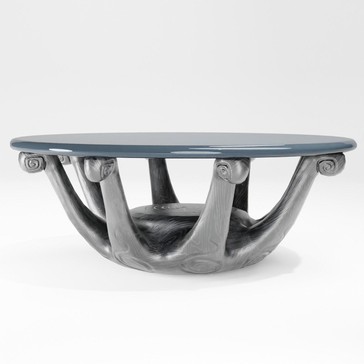 Coffee table collection low poly Low-poly 3D model_12
