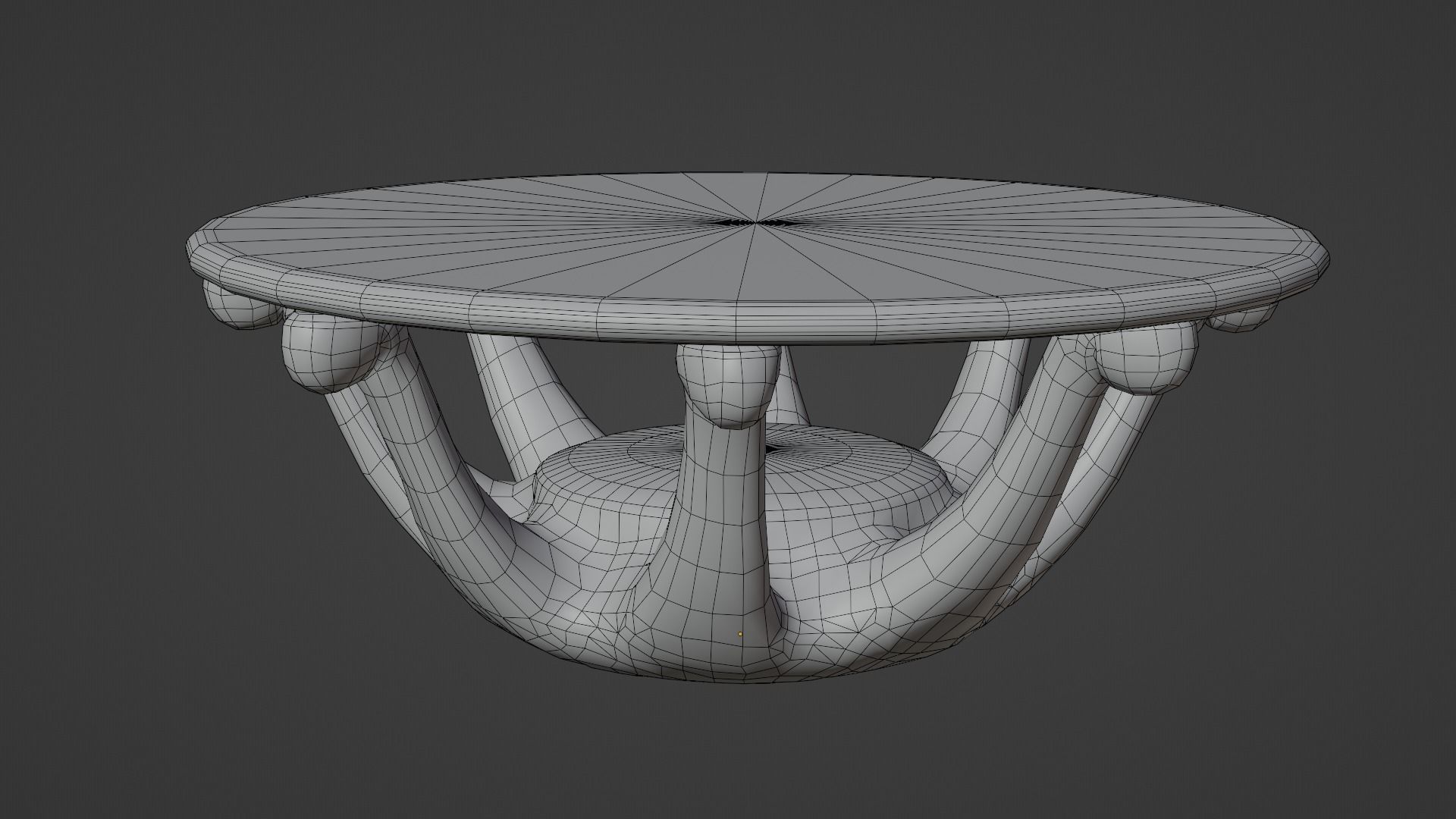 Coffee table collection low poly Low-poly 3D model_14