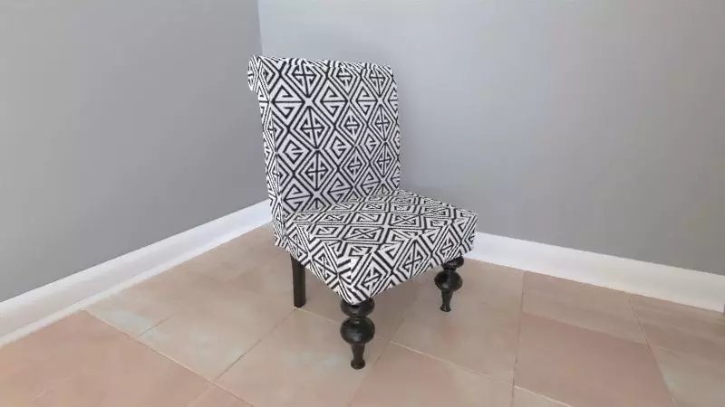 Chair dining with pattern 3D model