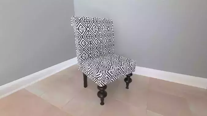 Chair dining with pattern