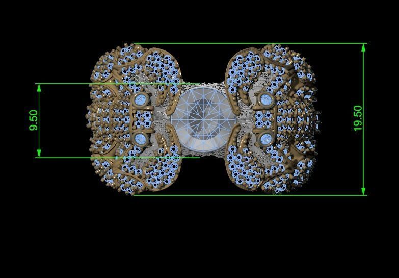 Scorpion ring 3D print model_13