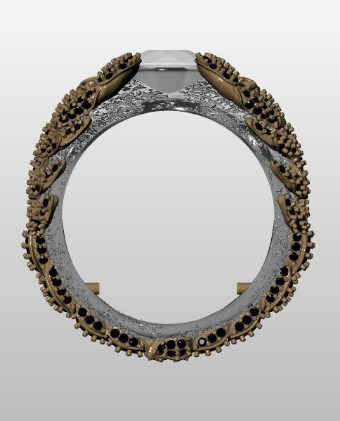 Scorpion ring 3D print model_15