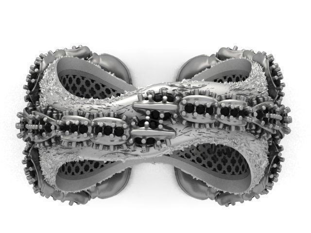 Scorpion ring 3D print model_1