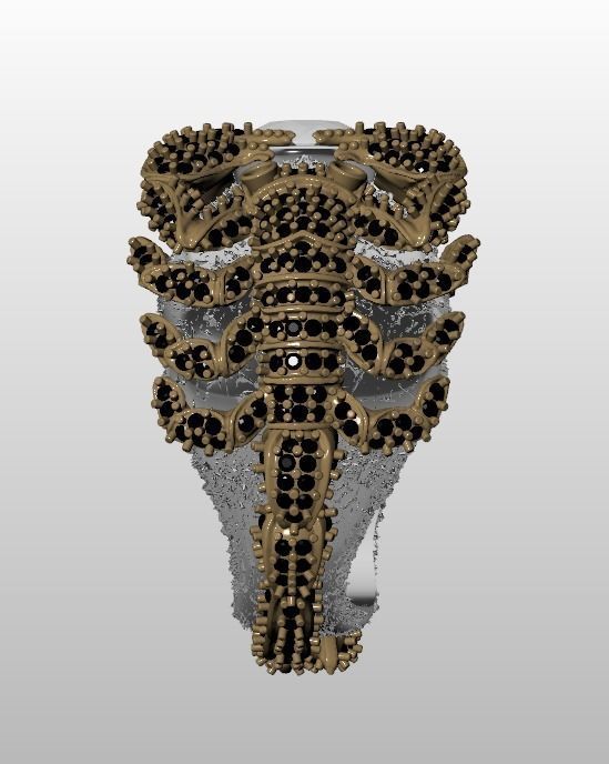 Scorpion ring 3D print model_17