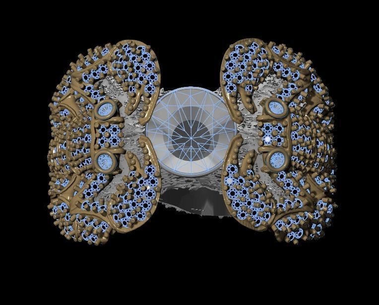 Scorpion ring 3D print model_20