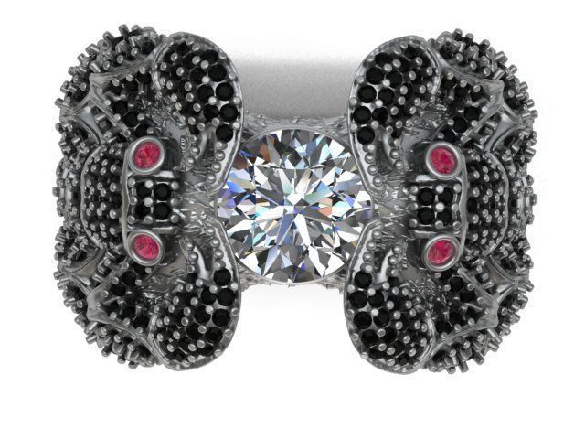 Scorpion ring 3D print model_11