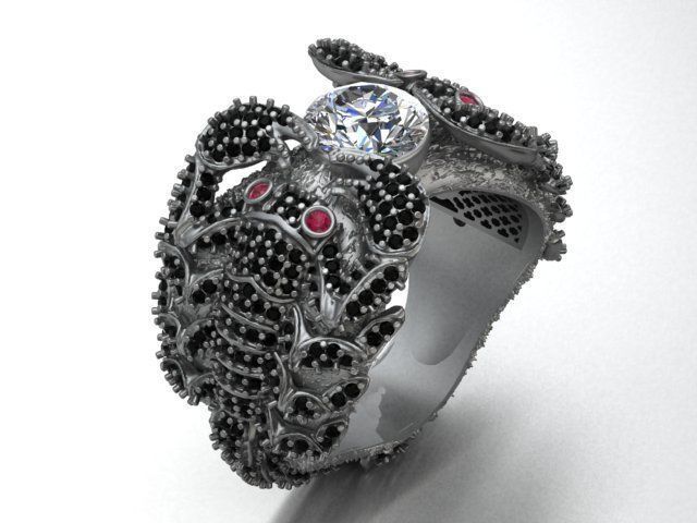 Scorpion ring 3D print model_6